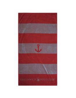GREENWICH POLO CLUB ΠΕΤΣΕΤΑ ΘΑΛΑΣΣΗΣ 90Χ170 3788 ΓΚΡΙ, ΚΟΚΚΙΝΟ