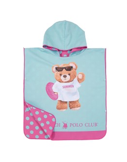 GREENWICH POLO CLUB JUNIOR ΠΟΝΤΣΟ ΘΑΛΑΣΣΗΣ 50Χ115 5223 FUSCIA, MINT