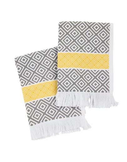 DAS HOME ΣΕΤ ΠΟΤΗΡΟΠΑΝΑ 2ΤΜΧ 30Χ50 0895 GREY, YELLOW