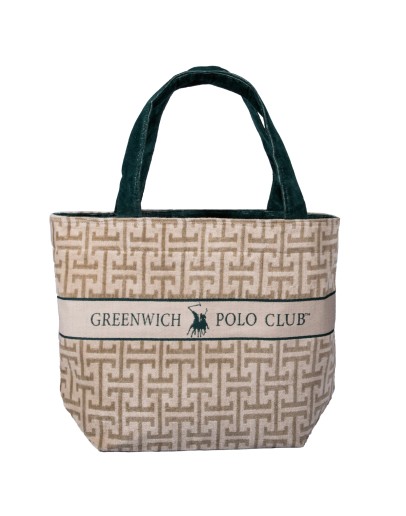 GREENWICH POLO CLUB ΤΣΑΝΤΑ ΘΑΛΑΣΣΗΣ 55Χ40 ESSENTIAL 5229 GREEN, TAUPE