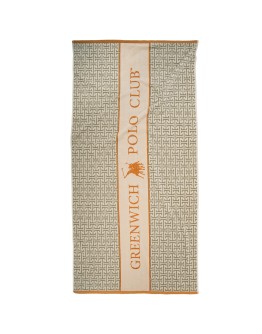 GREENWICH POLO CLUB ΠΕΤΣΕΤΑ ΘΑΛΑΣΣΗΣ 90Χ180 ESSENTIAL 5228 ORANGE, TAUPE