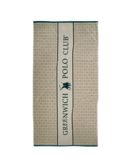 GREENWICH POLO CLUB ΠΕΤΣΕΤΑ ΘΑΛΑΣΣΗΣ 90Χ180 ESSENTIAL 5229 GREEN, TAUPE
