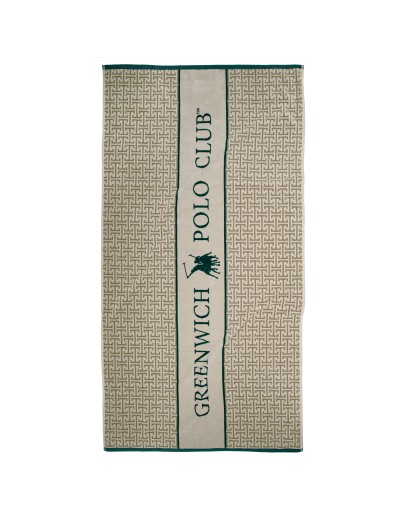 GREENWICH POLO CLUB ΠΕΤΣΕΤΑ ΘΑΛΑΣΣΗΣ 90Χ180 ESSENTIAL 5229 GREEN, TAUPE