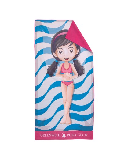 GREENWICH POLO CLUB JUNIOR ΠΕΤΣΕΤΑ ΘΑΛΑΣΣΗΣ 70Χ140 4180 BLUE, FUSCHIA