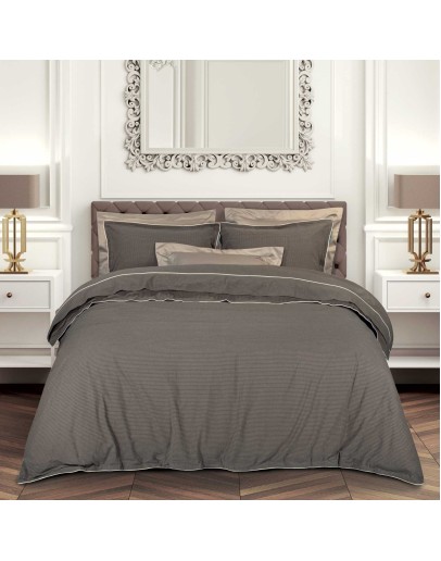 GREENWICH POLO CLUB ΠΑΠΛΩΜΑΤΟΘΗΚΗ ΣΕΤ ΥΠΕΡΔΙΠΛH ESSENTIAL 2375 DARK TAUPE