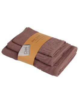 DAS HOME ΣΕΤ ΠΕΤΣΕΤΕΣ 3ΤΕΜΑΧΙΩΝ BEST 0879 DARK NUDE