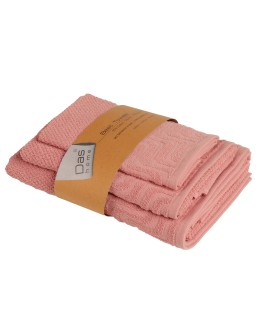 DAS HOME ΣΕΤ ΠΕΤΣΕΤΕΣ 3ΤΕΜΑΧΙΩΝ BEST 0883 PINK