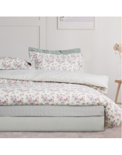 DAS HOME ΣΕΤ ΣΕΝΤΟΝΙΑ ΥΠΕΡΔΙΠΛΑ ΜΕ ΛΑΣΤΙΧΟ CASUAL 5442 GREY, IVORY