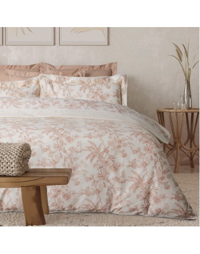 DAS HOME ΚΟΥΒΕΡΛΙ KING PRESTIGE 1717 CREAM, TERACOTTA