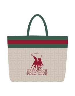 GREENWICH POLO CLUB ΤΣΑΝΤΑ ΘΑΛΑΣΣΗΣ 55Χ40 ESSENTIAL 5225 RED, TAUPE
