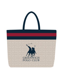 GREENWICH POLO CLUB ΤΣΑΝΤΑ ΘΑΛΑΣΣΗΣ 55Χ40 ESSENTIAL 5226 BLUE, TAUPE