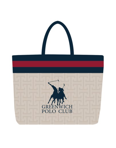 GREENWICH POLO CLUB ΤΣΑΝΤΑ ΘΑΛΑΣΣΗΣ 55Χ40 ESSENTIAL 5226 BLUE, TAUPE