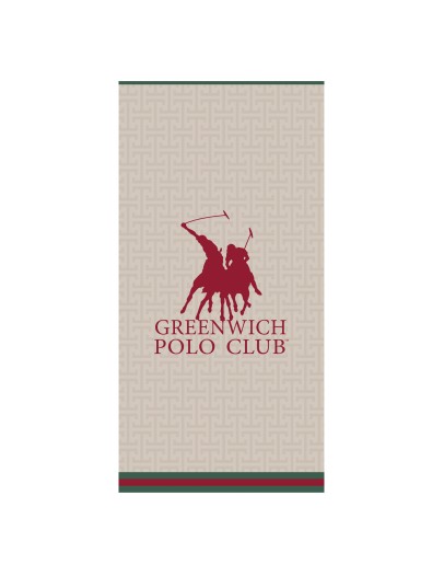 GREENWICH POLO CLUB ΠΕΤΣΕΤΑ ΘΑΛΑΣΣΗΣ 90Χ180 ESSENTIAL 5225 RED, TAUPE