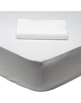 DAS HOME ΣΕΝΤΟΝΙ ΜΟΝΟ ΜΕ ΛΑΣΤΙΧΟ 100*200+35 ARTIC WHITE 1001 ARTIC WHITE