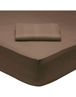 DAS HOME ΣΕΝΤΟΝΙ ΜΟΝΟ ΜΕ ΛΑΣΤΙΧΟ 100*200+35 COFFEE BROWN 1004 COFFEE BROWN