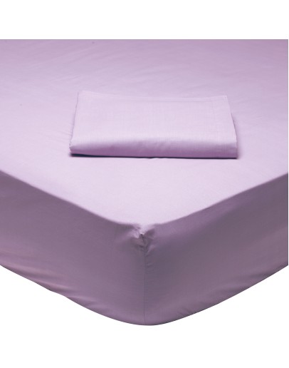 DAS HOME 1009 ΣΕΝΤΟΝΙ ΜΟΝΟ ΜΕ ΛΑΣΤΙΧΟ 100*200+35 LILAC LILAC