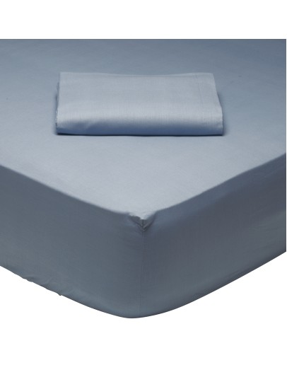 DAS HOME ΣΕΝΤΟΝΙ ΗΜΙΔΙΠΛΟ ΜΕ ΛΑΣΤΙΧΟ 120*200+35 DUSTY BLUE 1006 DUSTY BLUE