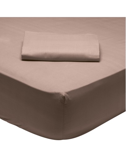 DAS HOME 1003 ΣΕΝΤΟΝΙ ΥΠΕΡΔΙΠΛΟ ΜΕ ΛΑΣΤΙΧΟ 170Χ200+35 DARK NUDE DARK NUDE