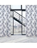 DAS HOME 2177 ΚΟΥΡΤΙΝΑ 140Χ260 ΜΕ ΤΡΟΥΚΣ ΓΚΡΙ, ΕΚΡΟΥ