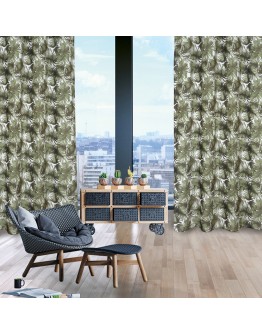 DAS HOME 2179 ΚΟΥΡΤΙΝΑ 140Χ260 ΜΕ ΤΡΟΥΚΣ ΕΚΡΟΥ, ΛΑΔΙ