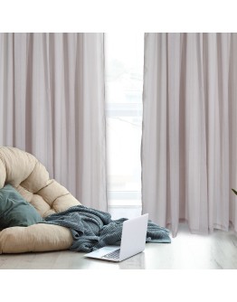 DAS HOME ΚΟΥΡΤΙΝΑ 300Χ270 ΜΕ ΤΡΕΣΑ 2196 ΓΚΡΙ