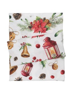 DAS HOME CHRISTMAS RUNNER 45Χ140 0624 ΚΟΚΚΙΝΟ, ΜΠΕΖ, ΧΡΥΣΟ