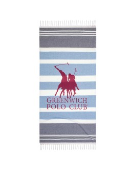 GREENWICH POLO PAREO PESTEMAL 80Χ170 3843 BLUE
