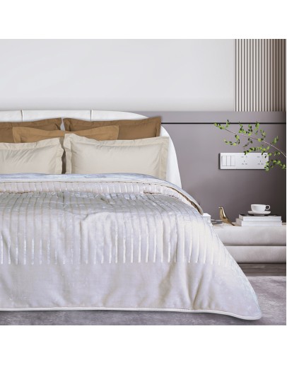 DAS HOME ΚΟΥΒΕΡΤΑ VELOUR ΥΠΕΡΔΙΠΛΗ 1351 BEIGE