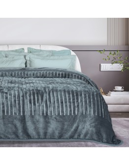 DAS HOME ΚΟΥΒΕΡΤΑ VELOUR MONH 1349 DARK GREY