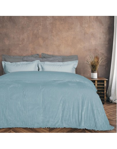 DAS HOME ΚΟΥΒΕΡΤΑ FLEECE 220Χ240 1355 ΓΑΛΑΖΙΟ