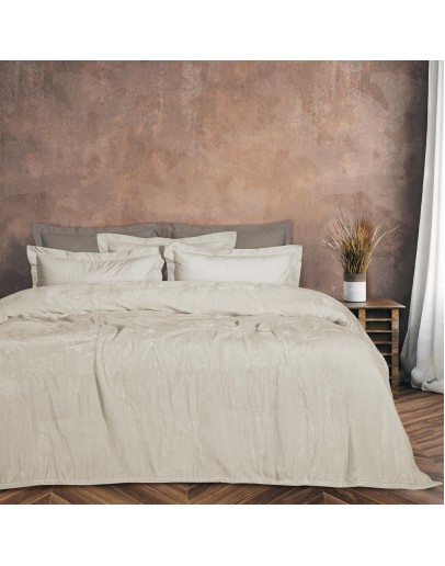 DAS HOME ΚΟΥΒΕΡΤΑ VELOUR MONH 1341 ΙΒΟΥΑΡ