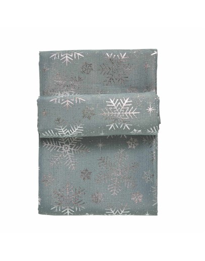 DAS HOME CHRISTMAS ΤΡΑΠΕΖΟΜΑΝΤΗΛΟ 140Χ220 0714 ΑΣΗΜΙ, ΓΚΡΙ