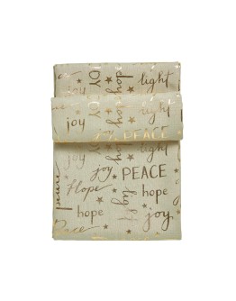 DAS HOME CHRISTMAS ΤΡΑΠΕΖΟΜΑΝΤΗΛΟ 140Χ220 0715 ΜΠΕΖ, ΧΡΥΣΟ