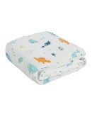 DAS BABY ΚΟΥΒΕΡΤΑ-ΜΟΥΣΕΛΙΝΑ ΑΓΚΑΛΙΑΣ RELAX 6623 ΛΕΥΚΟ, ΜΠΛΕ, ΠΟΡΤΟΚΑΛΙ