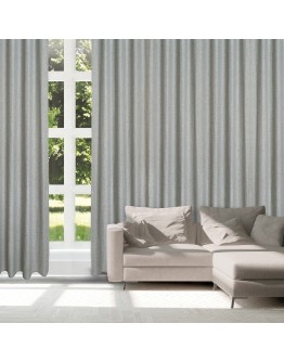 DAS HOME ΚΟΥΡΤΙΝΑ ΜΕ ΚΡΙΚΟΥΣ 140Χ270 2252 ΓΚΡΙ