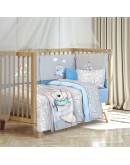 GREENWICH POLO CLUB ΚΟΥΒΕΡΤΑ FLEECE ΚΟΥΝΙΑΣ ESSENTIAL 8851 BLUE, GREY