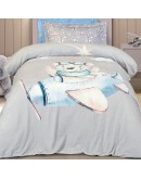 GREENWICH POLO CLUB JUNIOR ΚΟΥΒΕΡΤΑ FLEECE 8851 BLUE, GREY