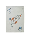 DAS BABY ΚΟΥΒΕΡΤΑ FLEECE ΑΓΚΑΛΙΑΣ FUN 4912 BLUE, GREY, ORANGE