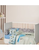 DAS BABY ΚΟΥΒΕΡΤΑ FLEECE ΑΓΚΑΛΙΑΣ FUN 4914 BLUE, GREY, MINT