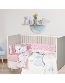 DAS BABY ΚΟΥΒΕΡΤΑ FLEECE ΑΓΚΑΛΙΑΣ FUN 4915 LIGHT BLUE, MINT, PINK