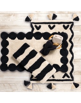 DAS HOME ΤΑΠΕΤΟ 50Χ80 0767 BLACK, IVORY