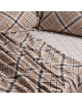 DAS HOME ΣΕΤ ΣΕΝΤΟΝΙΑ ΥΠΕΡΔΙΠΛΑ ΜΕ ΛΑΣΤΙΧΟ CASUAL 5435 BEIGE, BLACK