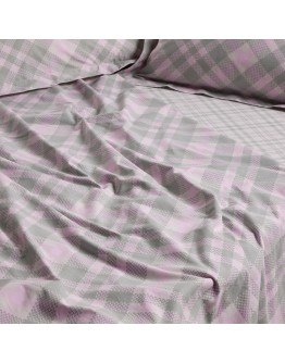 DAS HOME ΣΕΤ ΣΕΝΤΟΝΙΑ ΥΠΕΡΔΙΠΛΑ ΜΕ ΛΑΣΤΙΧΟ CASUAL 5436 MINT, PINK