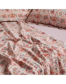 DAS HOME ΣΕΤ ΣΕΝΤΟΝΙΑ ΥΠΕΡΔΙΠΛΑ ΜΕ ΛΑΣΤΙΧΟ CASUAL 5437 MULTICOLOR