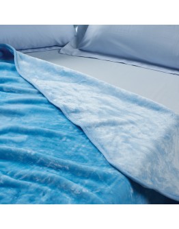 DAS KIDS ΚΟΥΒΕΡΤΑ VELOUR MONH 0291 BABY BLUE