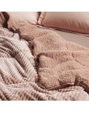 DAS HOME ΚΟΥΒΕΡΤΟΠΑΠΛΩΜΑ SHERPA ΜΟΝΟ 1363 NUDE