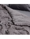 DAS HOME ΚΟΥΒΕΡΤΟΠΑΠΛΩΜΑ SHERPA ΥΠΕΡΔΙΠΛΟ 1365 GREY