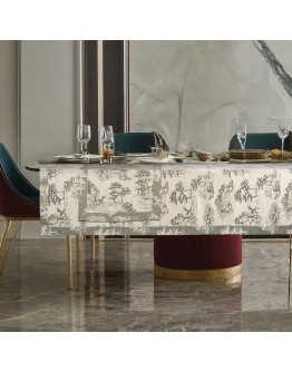 GREENWICH POLO CLUB ΤΡΑΠΕΖΟΜΑΝΤΗΛΟ 170Χ300 ESSENTIAL 3015 ECRU, OLIVE