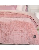 GREENWICH POLO CLUB ΚΟΥΒΕΡΤΑ FAUX FUR ΥΠΕΡΔΙΠΛΗ PREMIUM 3499 SALMON