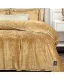 GREENWICH POLO CLUB ΚΟΥΒΕΡΤΑ FLEECE 220X240 ESSENTIAL 4441 OCHRE